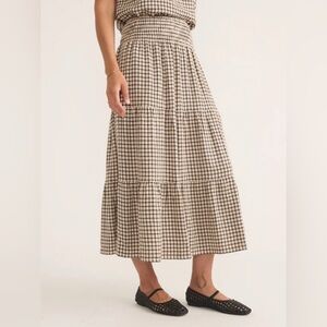 Marine Layer Chloe Smocked Maxi Skirt